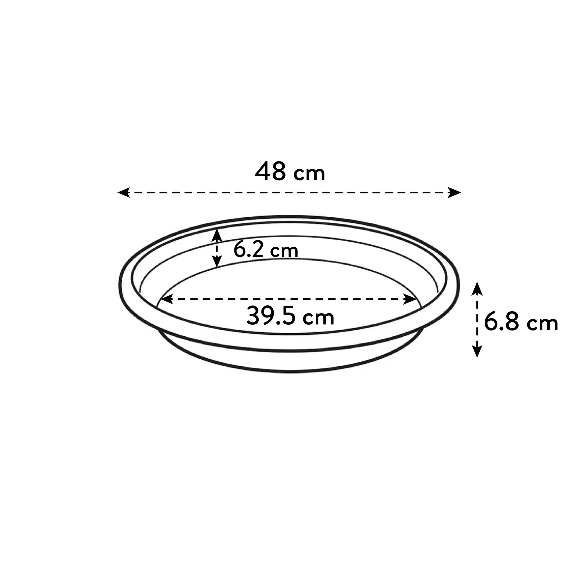 universal saucer round 48 anthracite