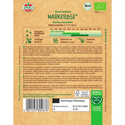 BIO Sommermarkerbse Karina