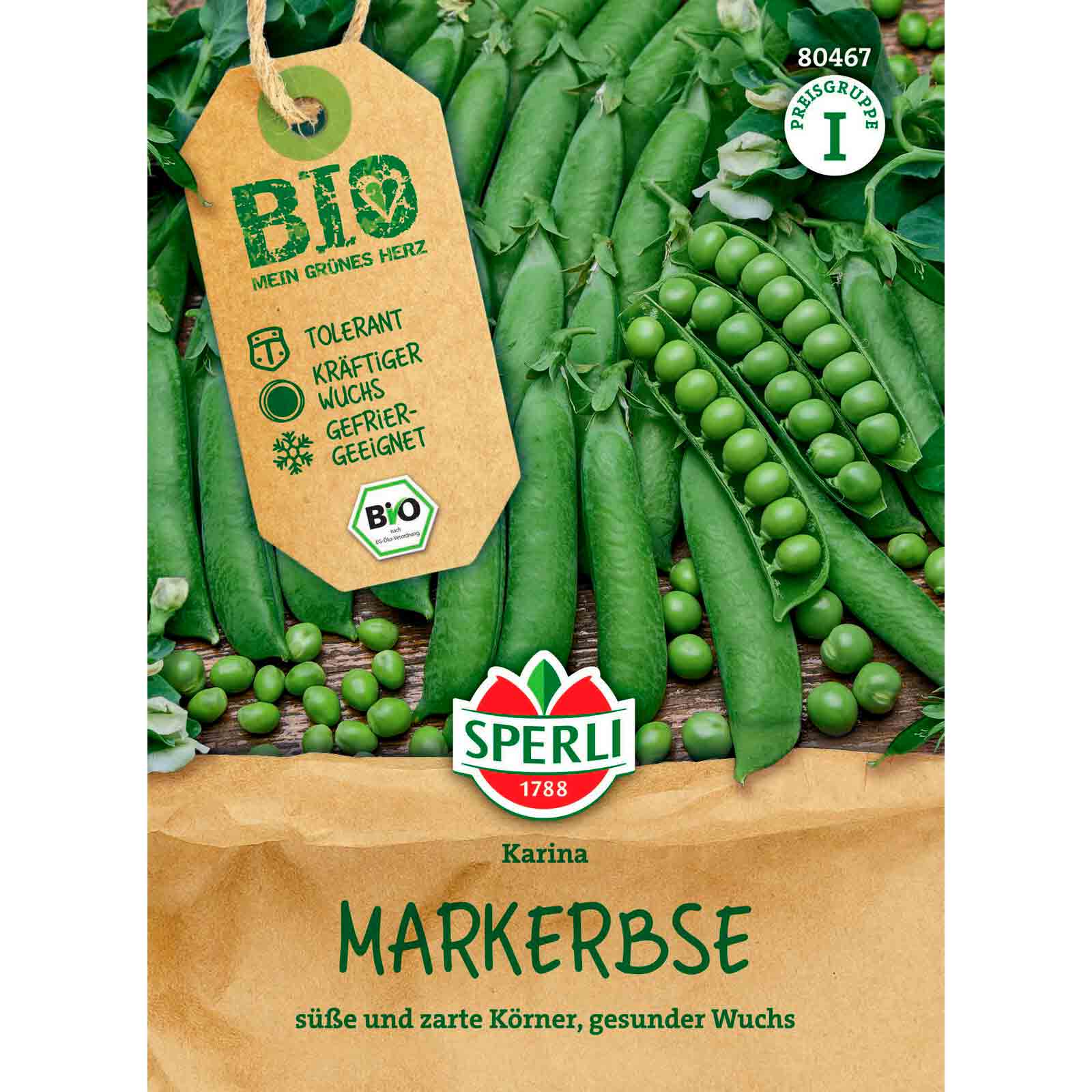 BIO Sommermarkerbse Karina