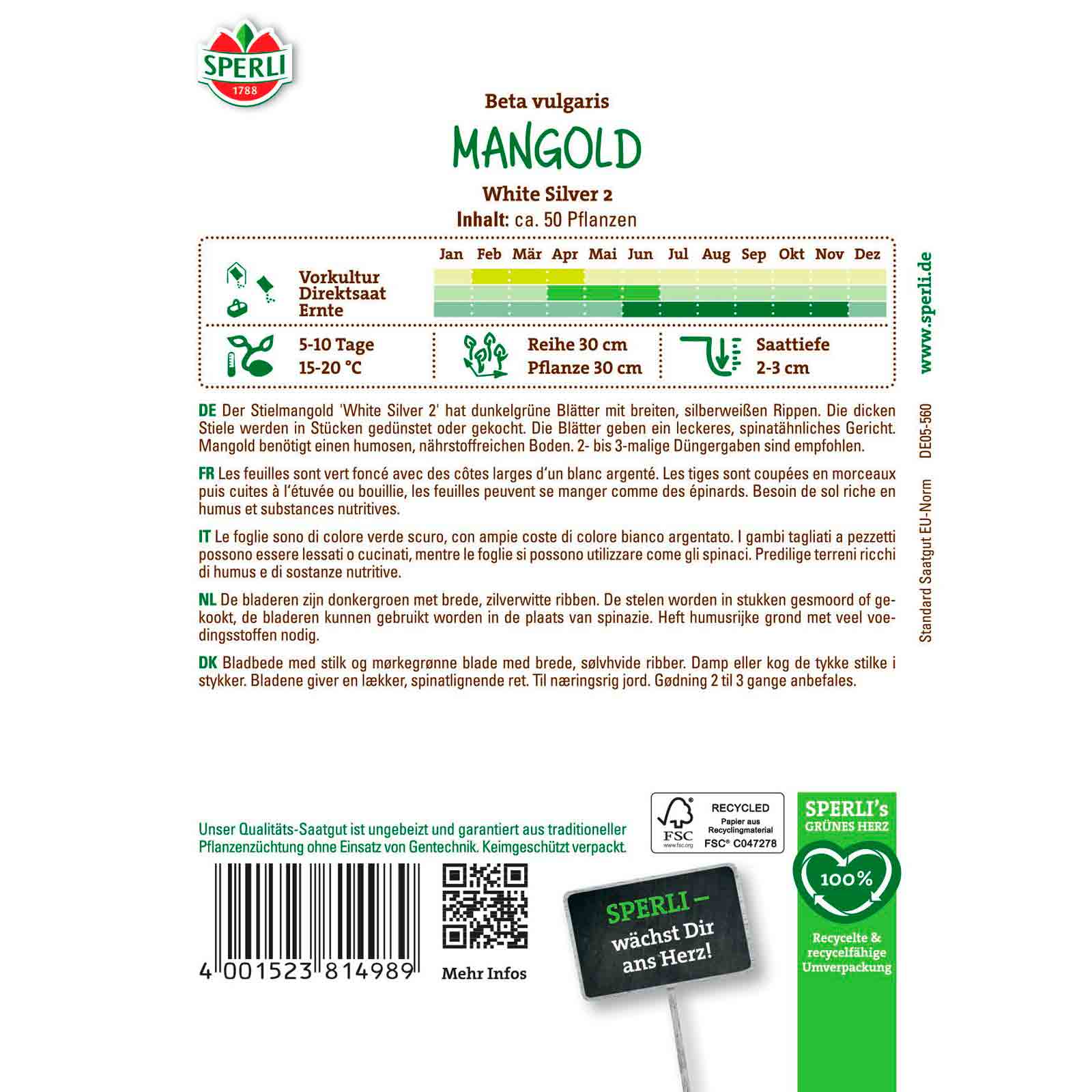 Mangold White Silver 2