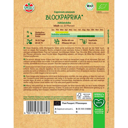 BIO Blockpaprik Jubilandska