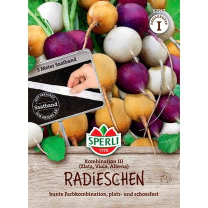 Radieschen Kombination III, Saatband