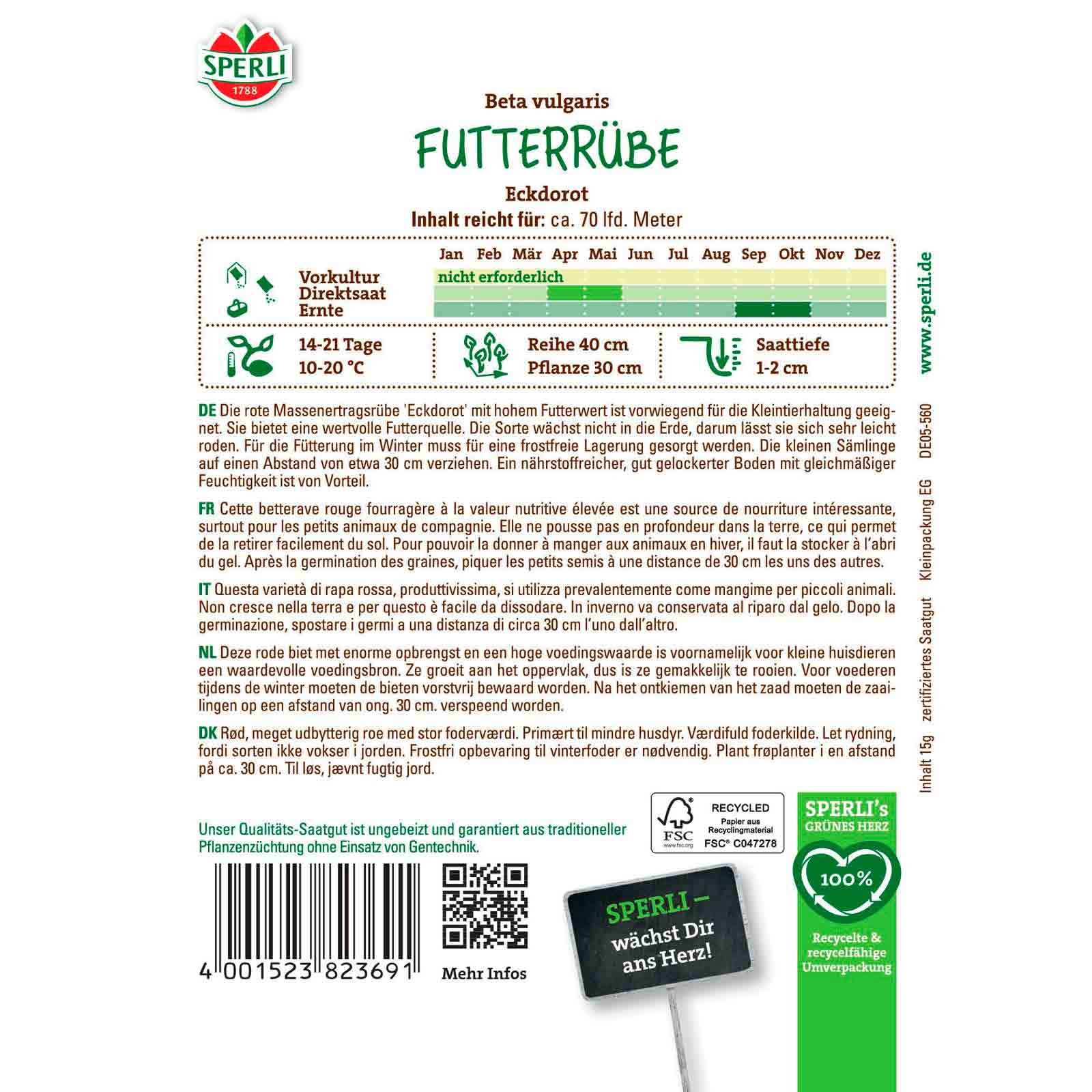 Futterrübe Eckdorot