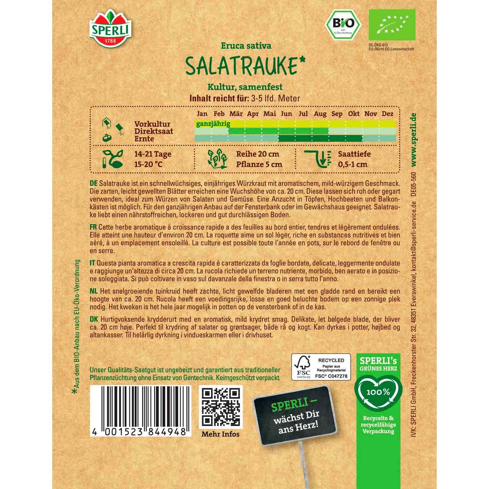 BIO Salatrauke Kultur