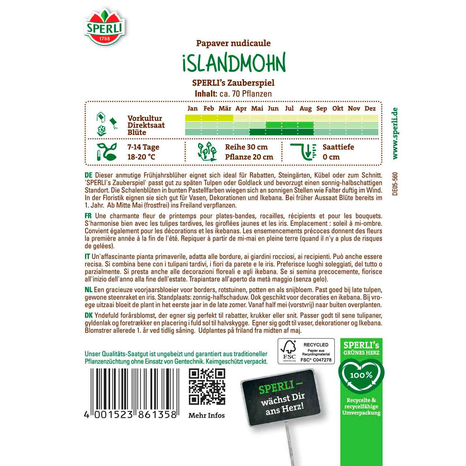 Islandmohn SPERLI's Zauberspiel