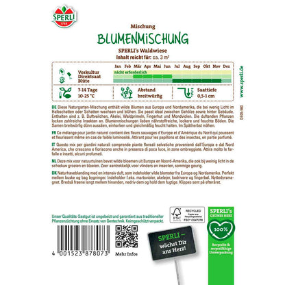 Blumenmischung SPERLI's Waldwiese