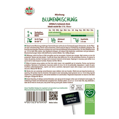 Blomblandning - Blommande snigelbarriär SPERLI's Schleich Dich, frötejp