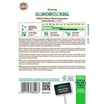 Blumenmischung SPERLI's Balkon-Nützlingsparadies