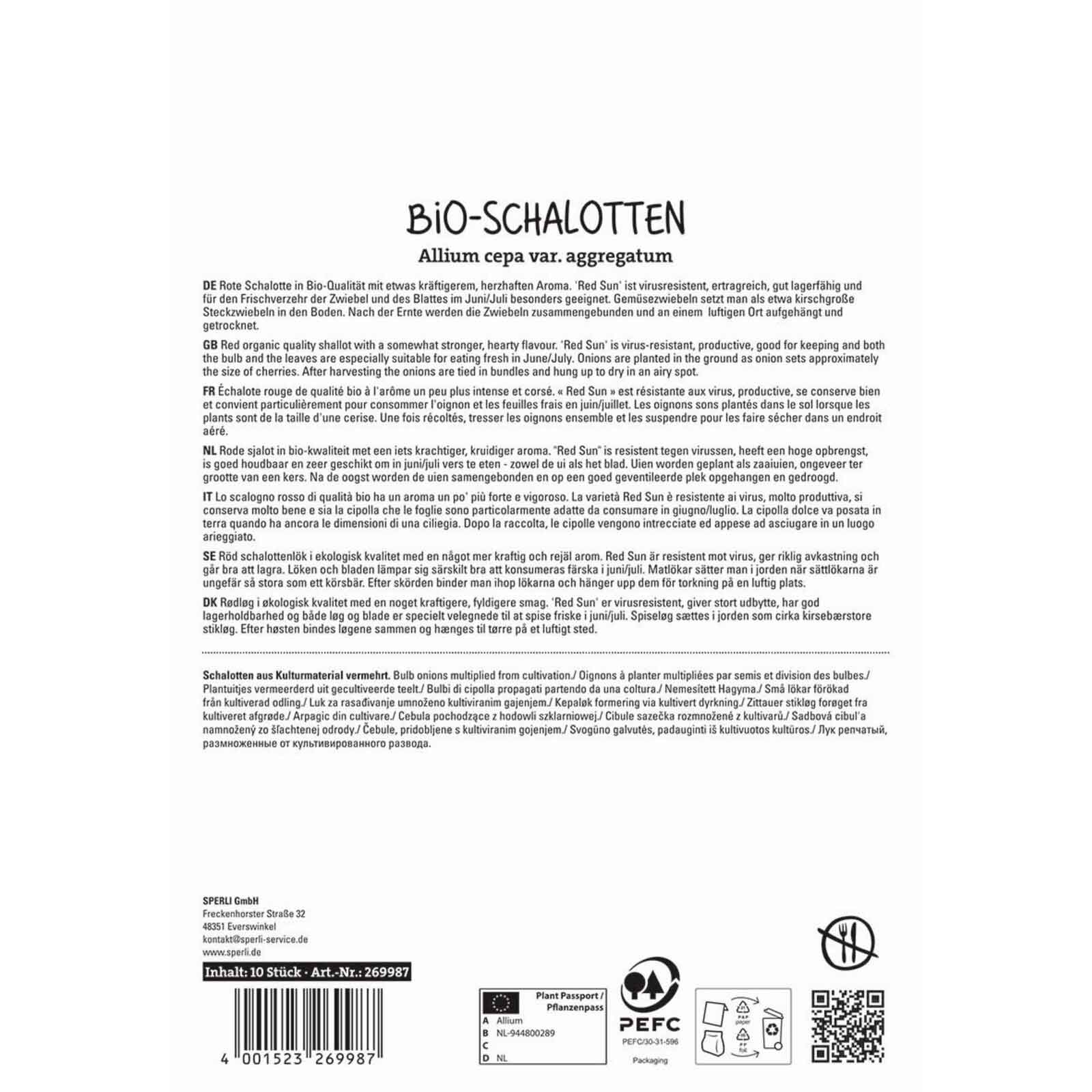 BIO-Schalotte Red Sun