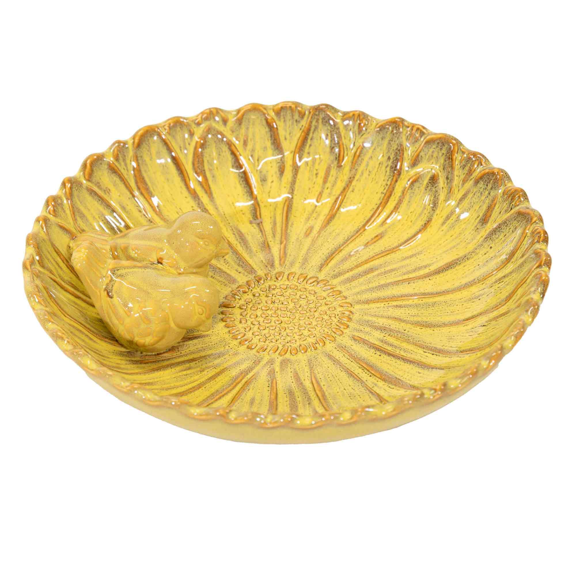 Village BirdBath Flower Mimosa D28H6