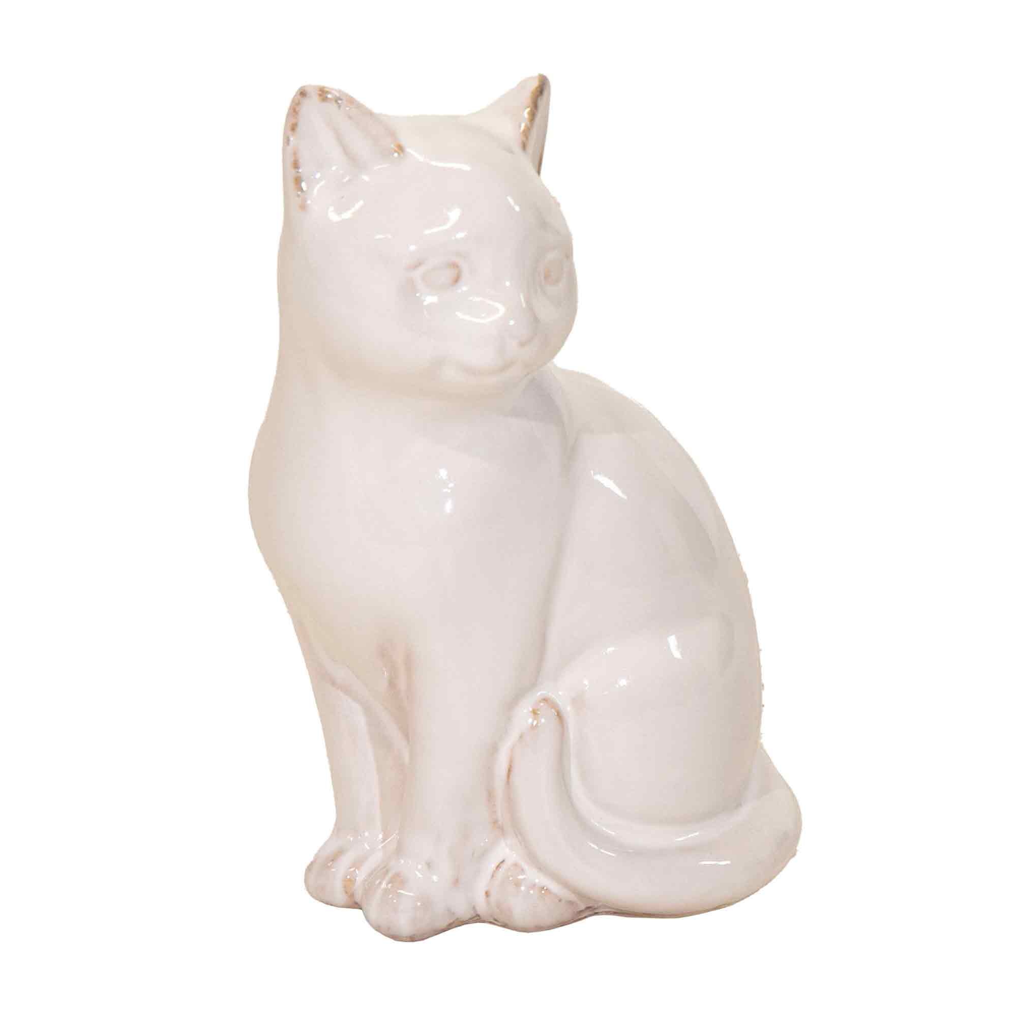 Dual Deco Cat White L13W11H22