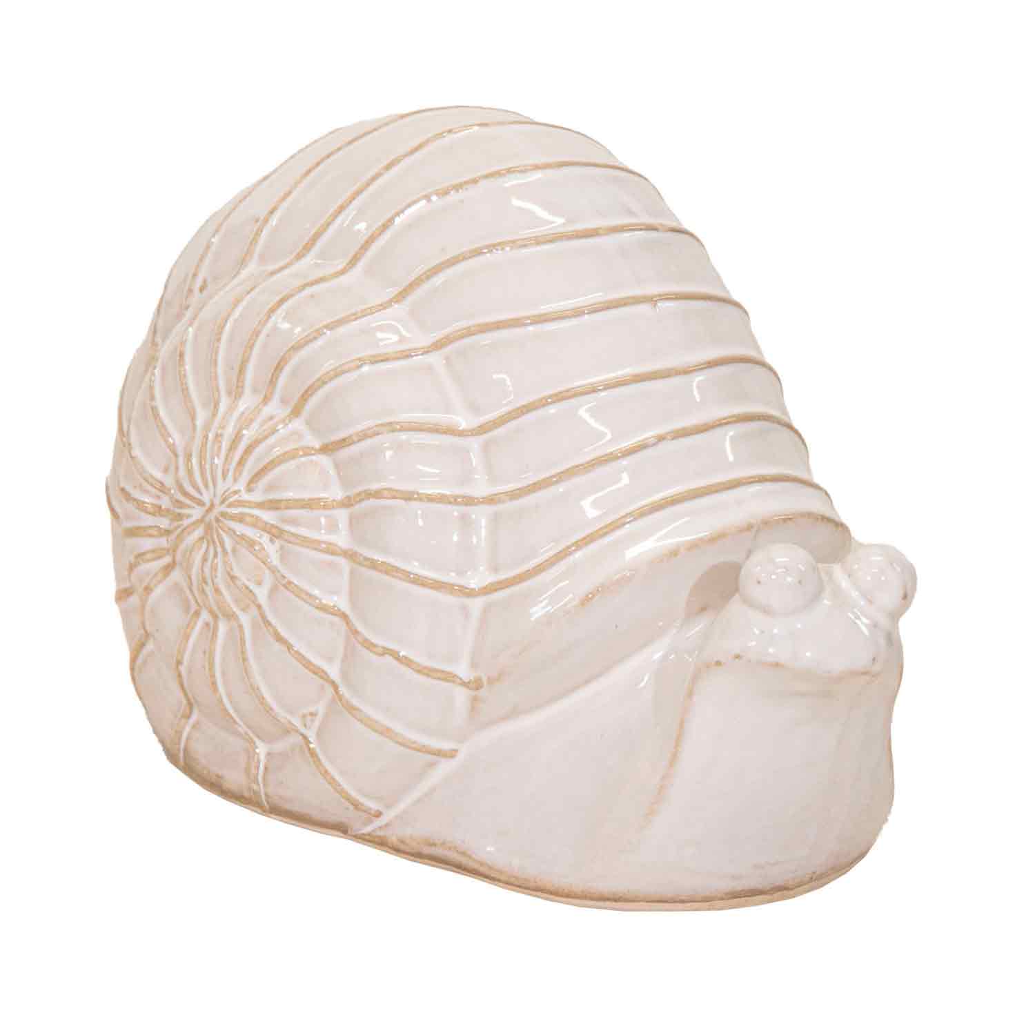 Dual Deco Snail White L22W14.5H16