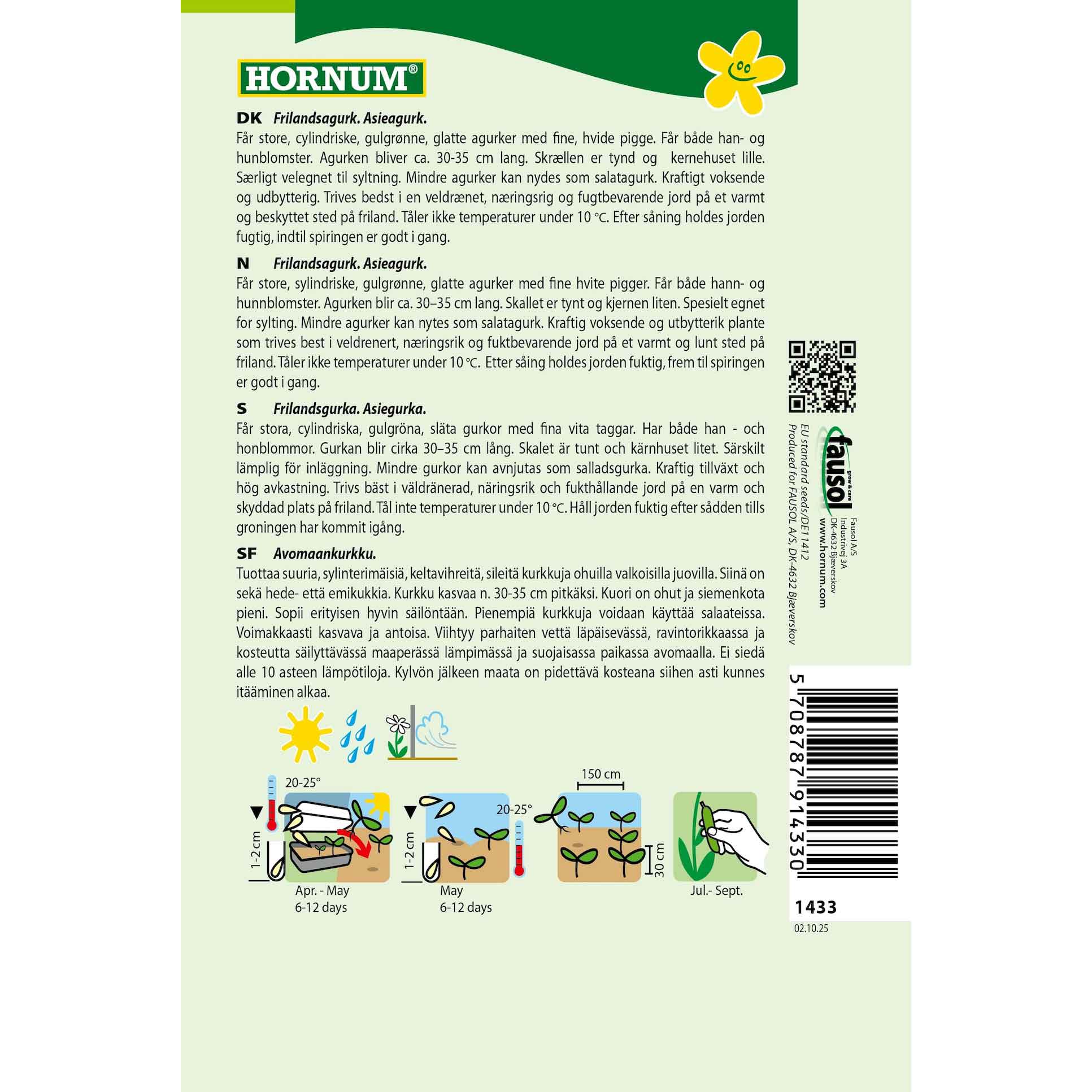 Agurk, Asie-, Frilands- Kampino (C)