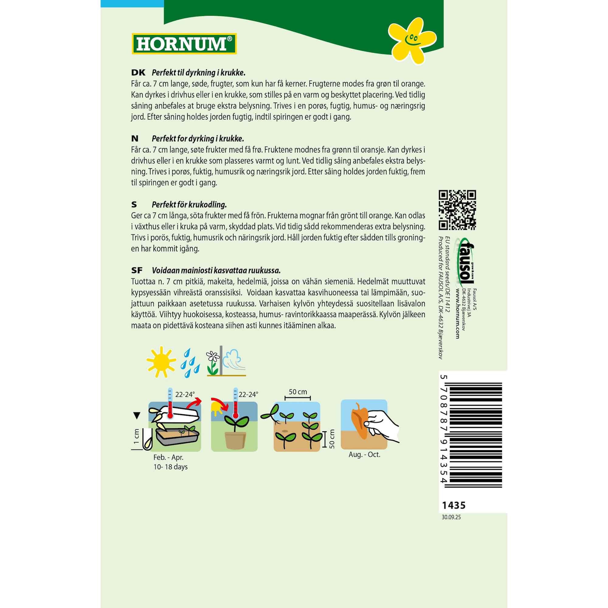 Peberfrugt, Potte- Hamik (D)