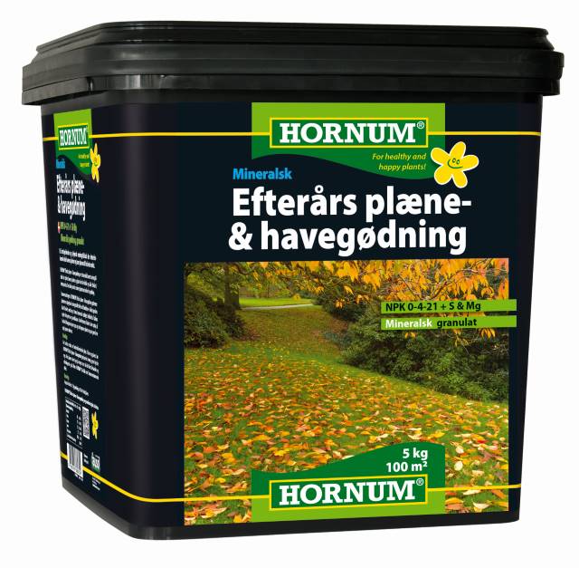 HORNUM Efteraars plaene- & havegoe., 0-4-21 5 kg. - 1/4-pl.