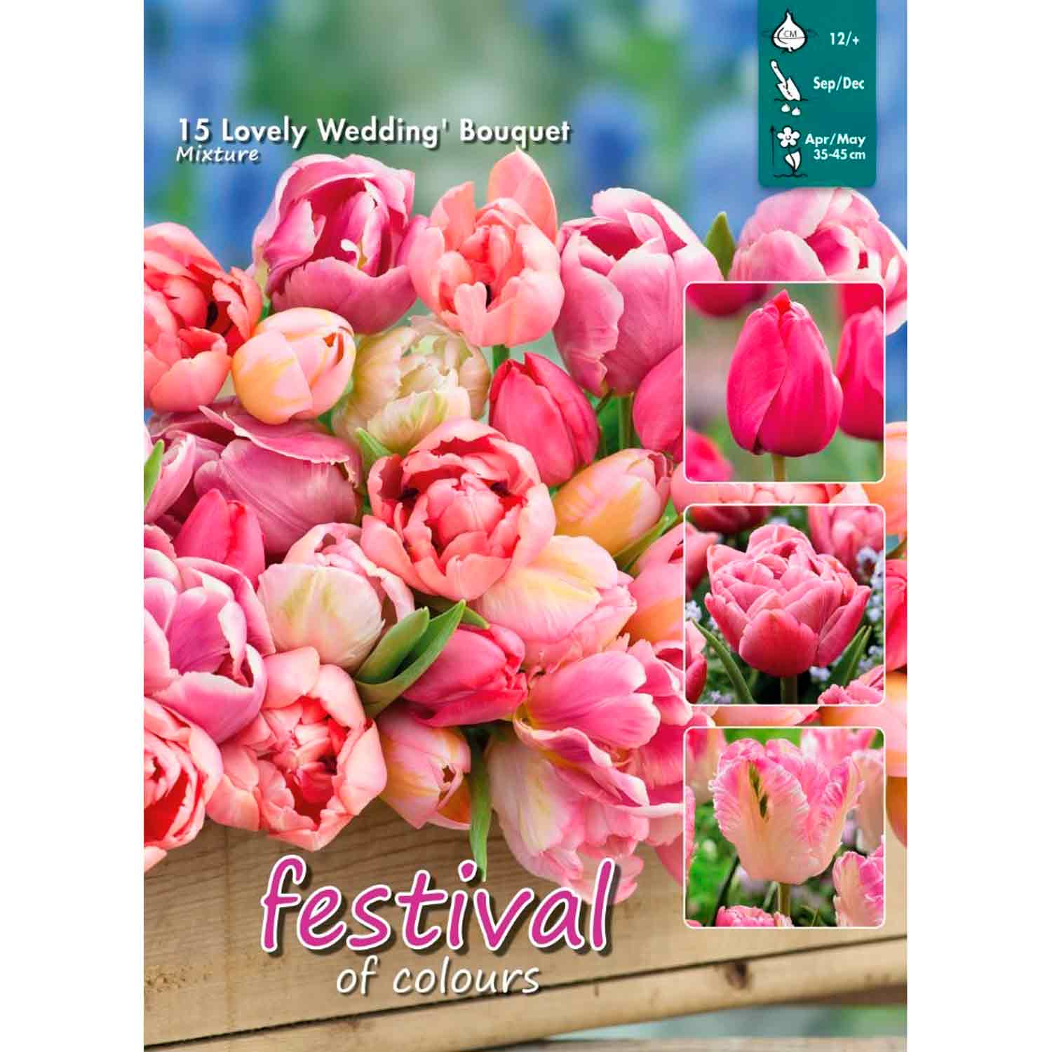 Lovely Wedding Bouquet Mix I 15stk