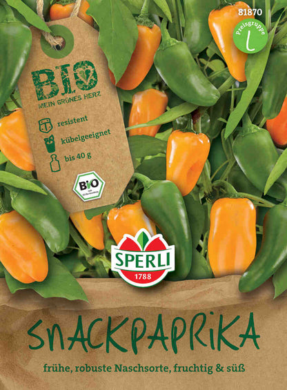 Bell Pepper Seeds - Organic Snack Peppers