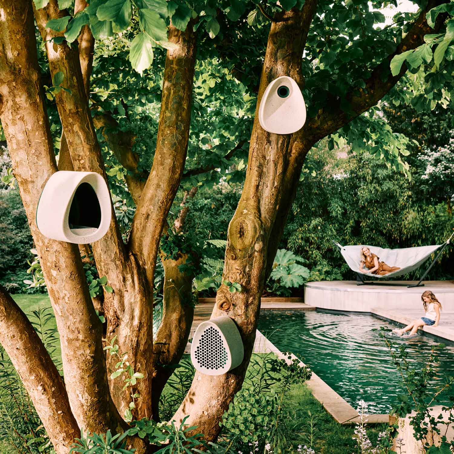 essential bird house 18 fibrous grey