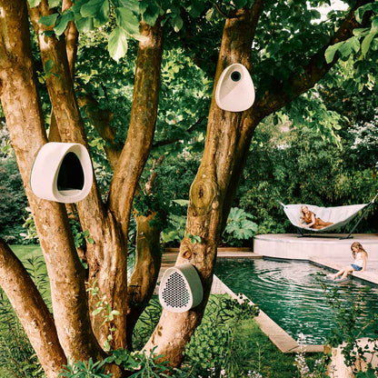 essential bird house 18 fibrous grey
