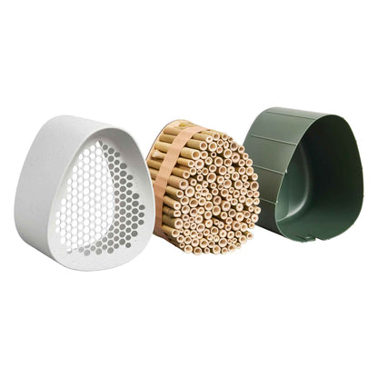 essential bee hotel 18 fibrous grey