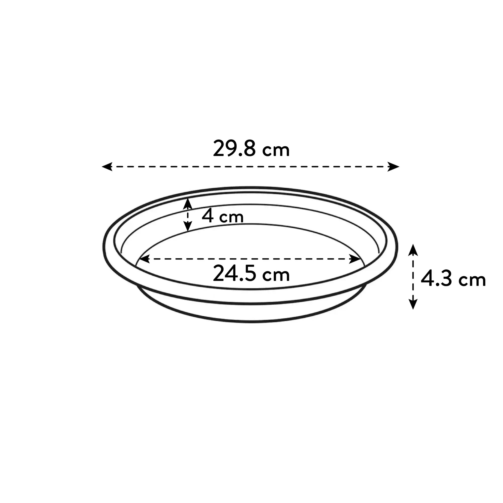 universal saucer round 30 anthracite