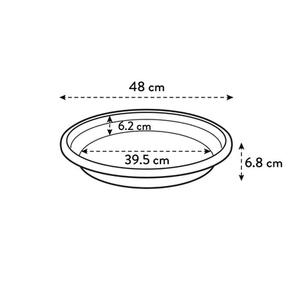 universal saucer round 48 terra
